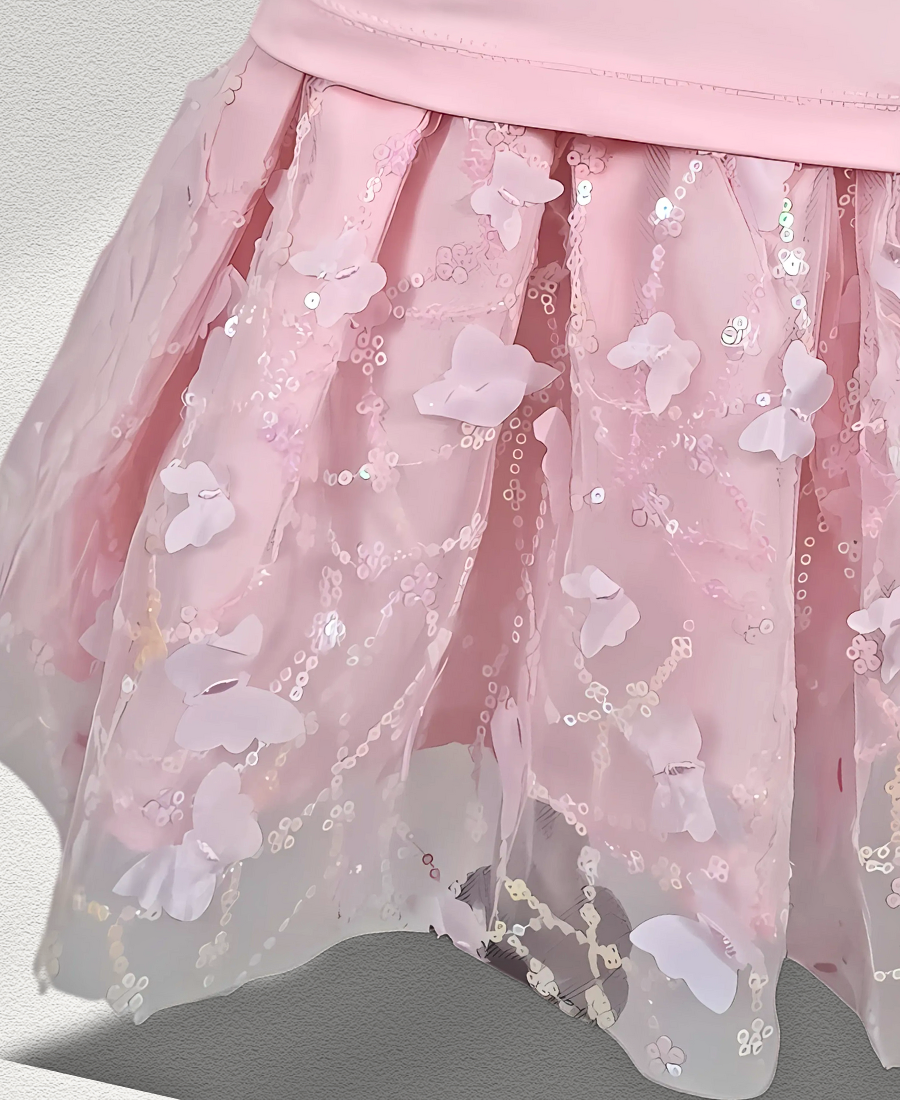 Baby-Pink Fancy Skirt Set