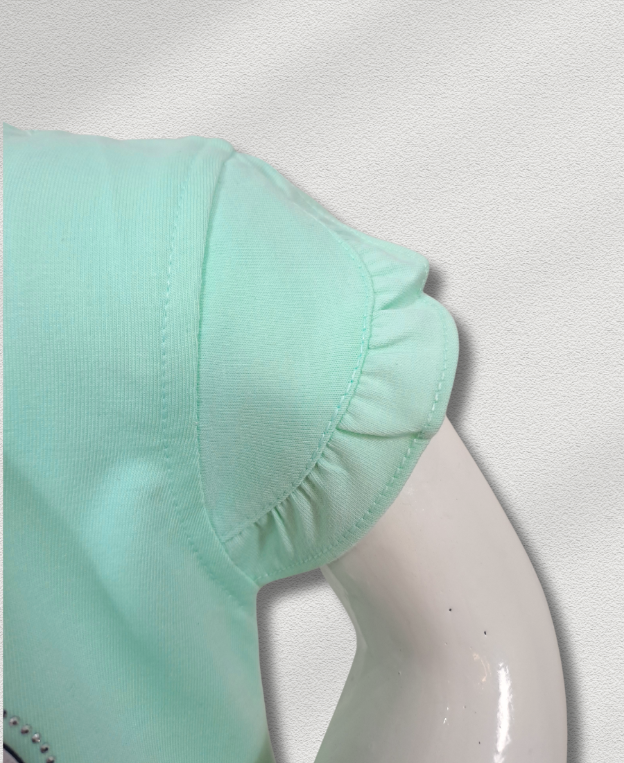 Aqua-Green Shorts Set