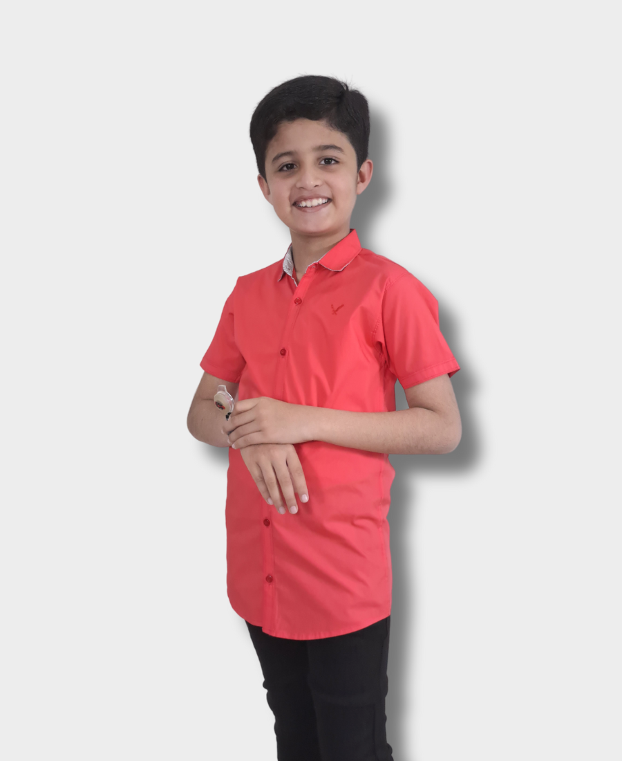 Carrot Pink Casual Shirt