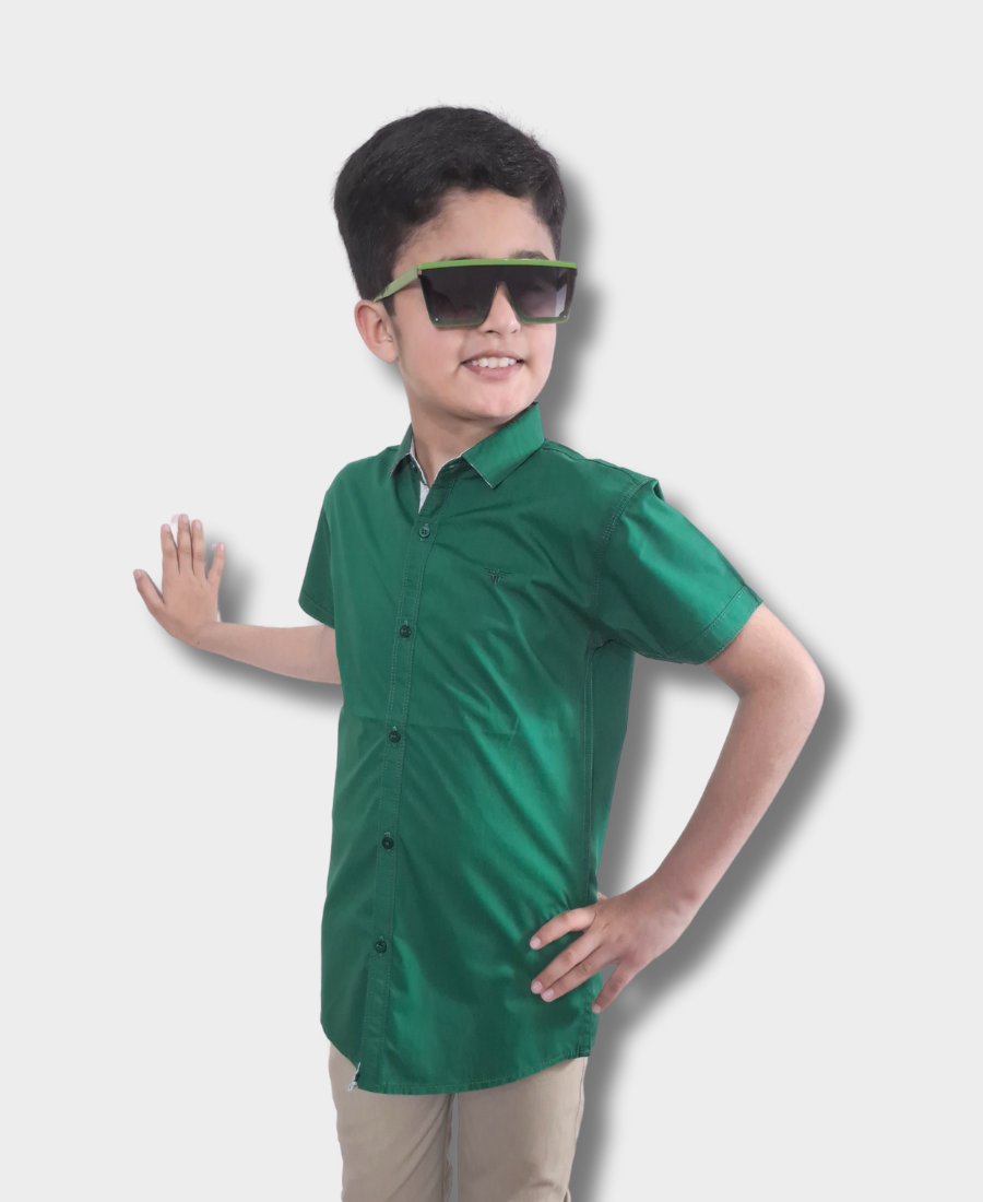 Dark Green Casual Shirt