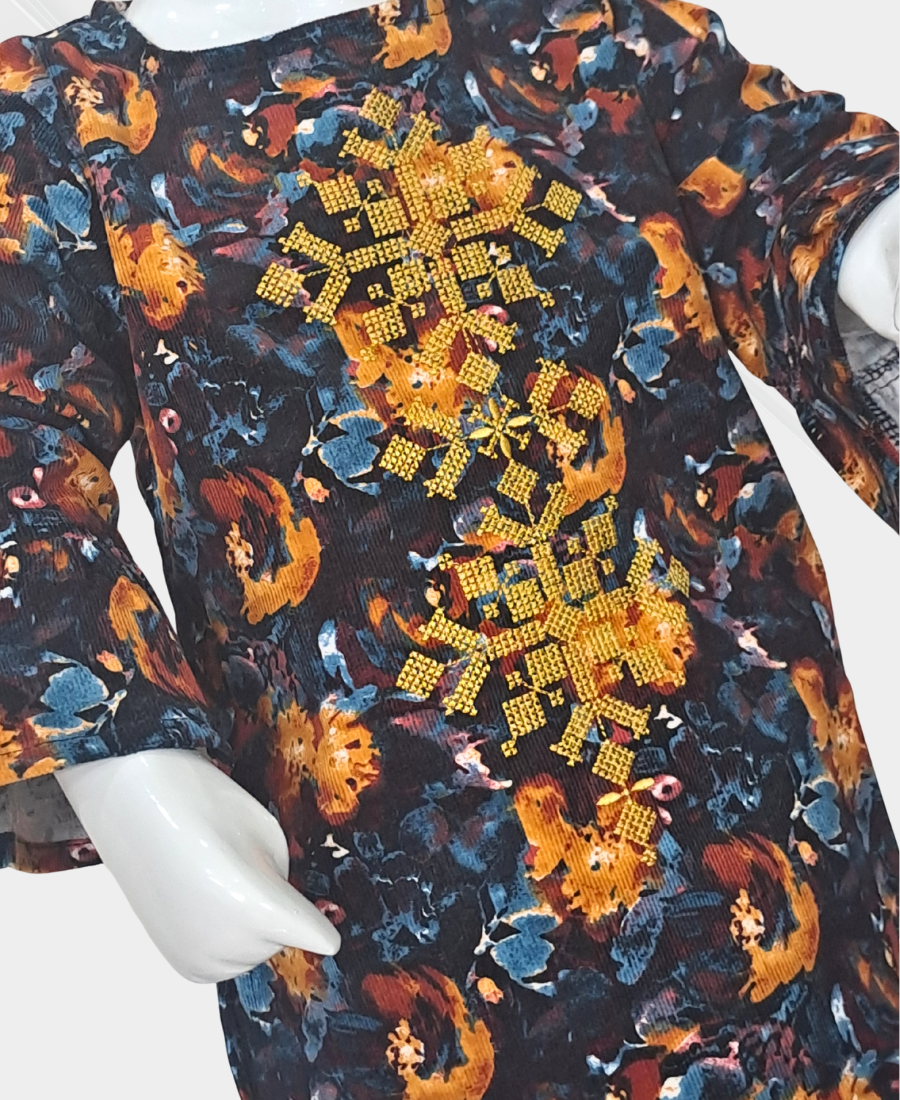 Girls Mutli-color Corduroy Top