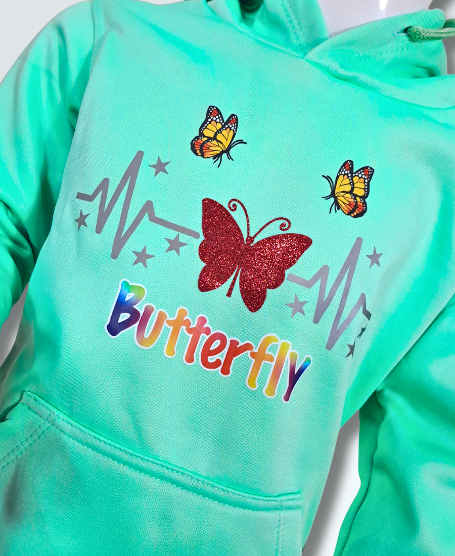 Girls Premium Aqua-Green Track Suit