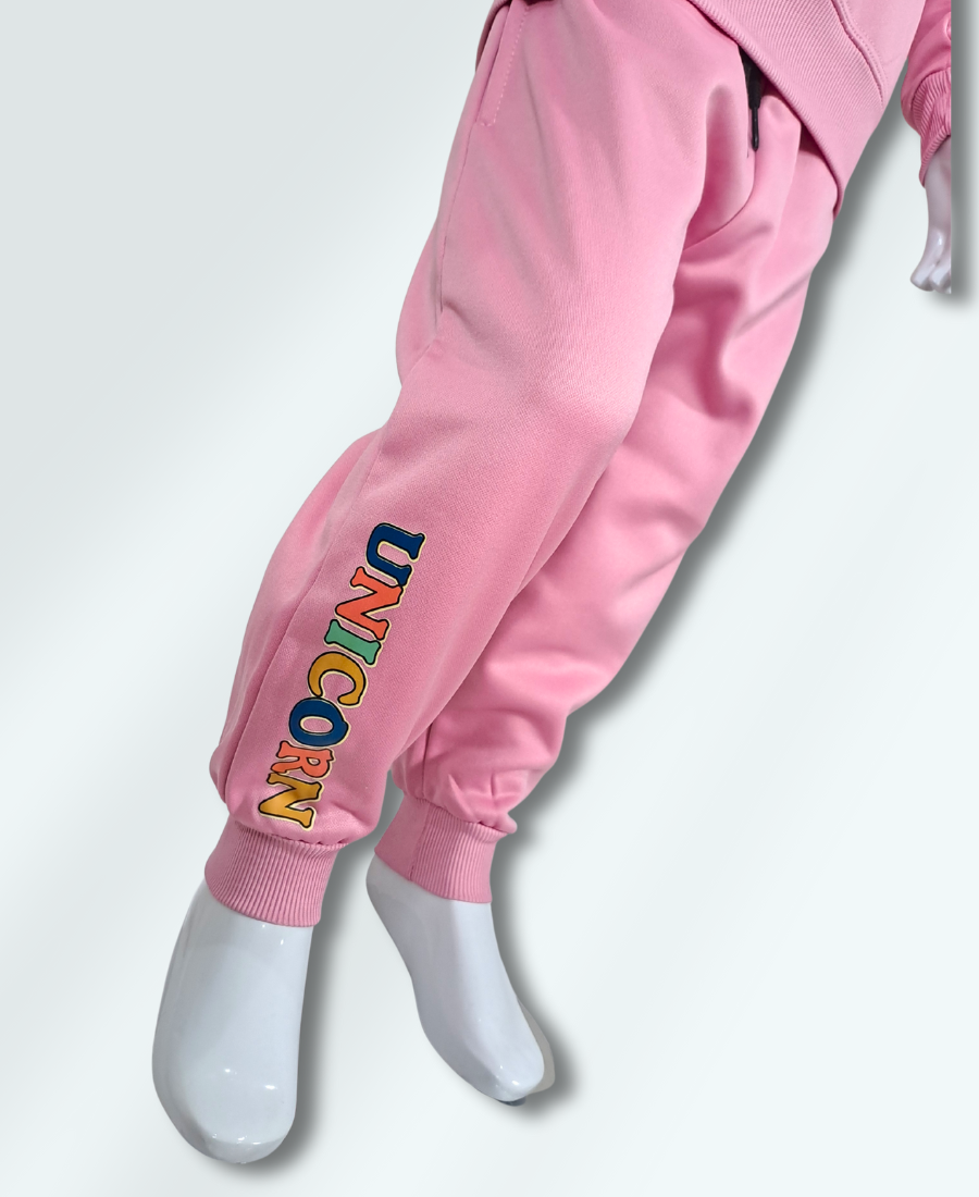 Girls Lilac Unicorn Track Suit