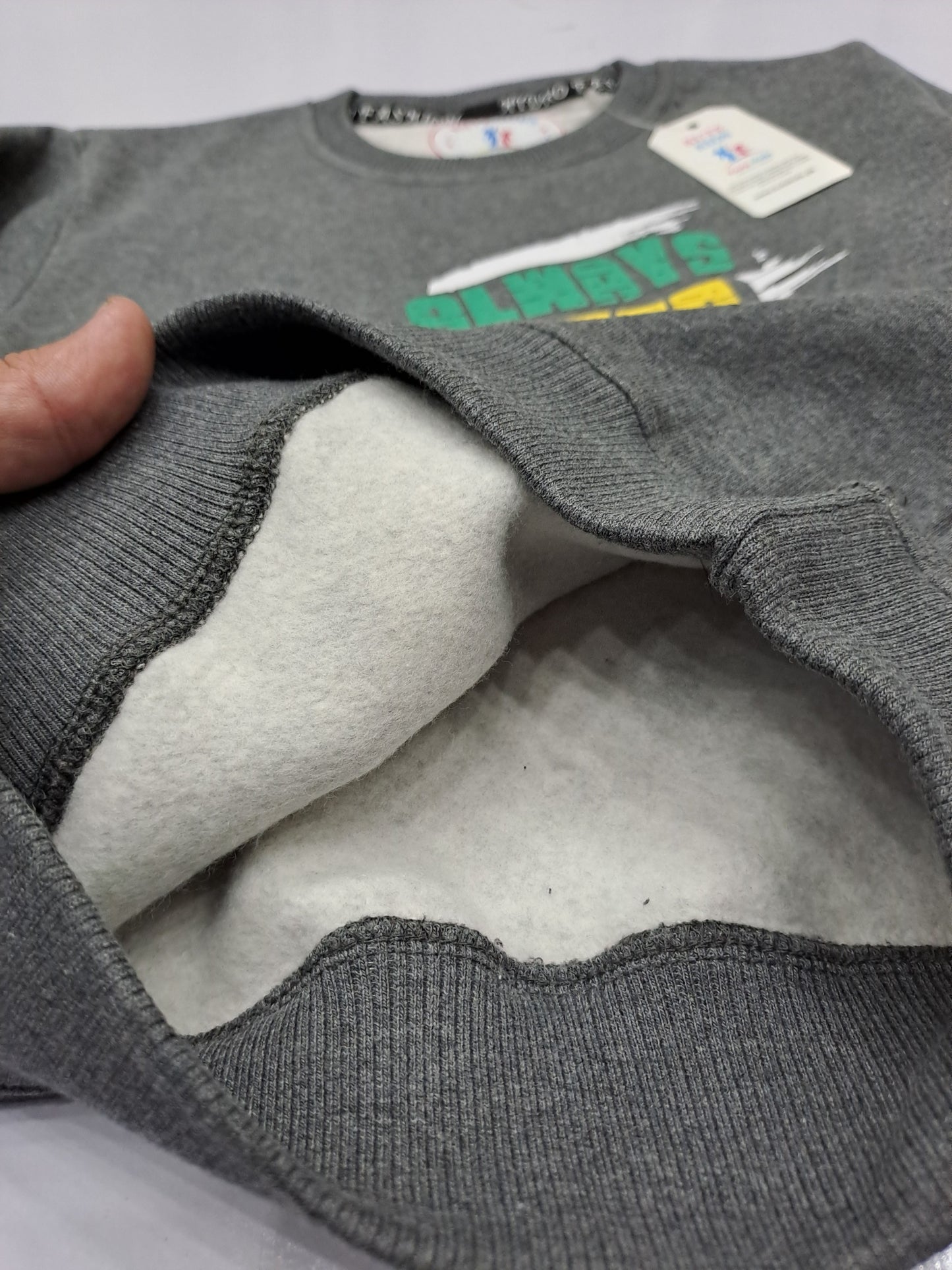 Boys Grey Sweat Shirt