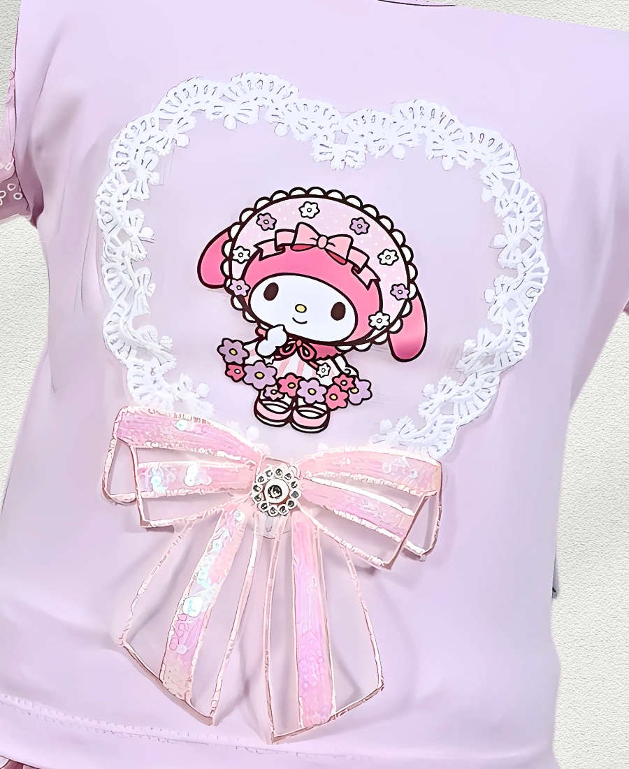 Lilac Doll Fancy Skirt Set