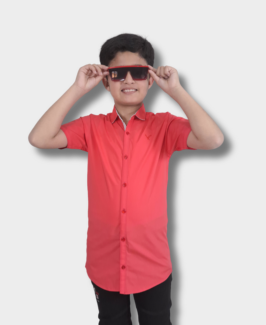 Carrot Pink Casual Shirt