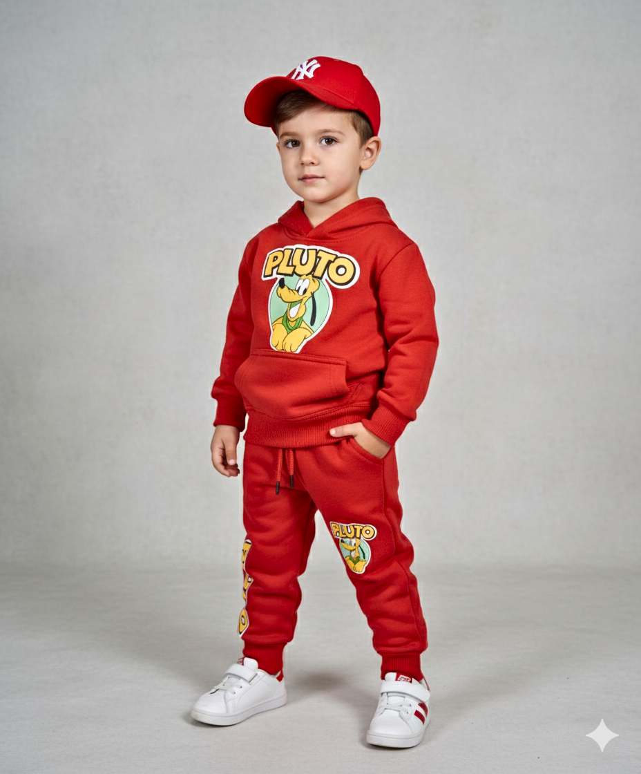 Red Pluto Boys Track Suit