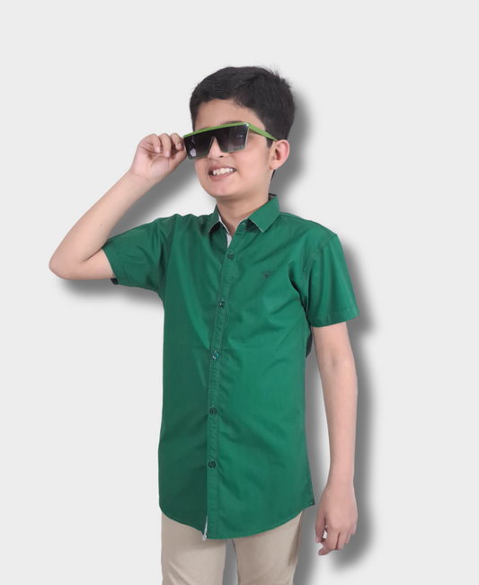 Dark Green Casual Shirt