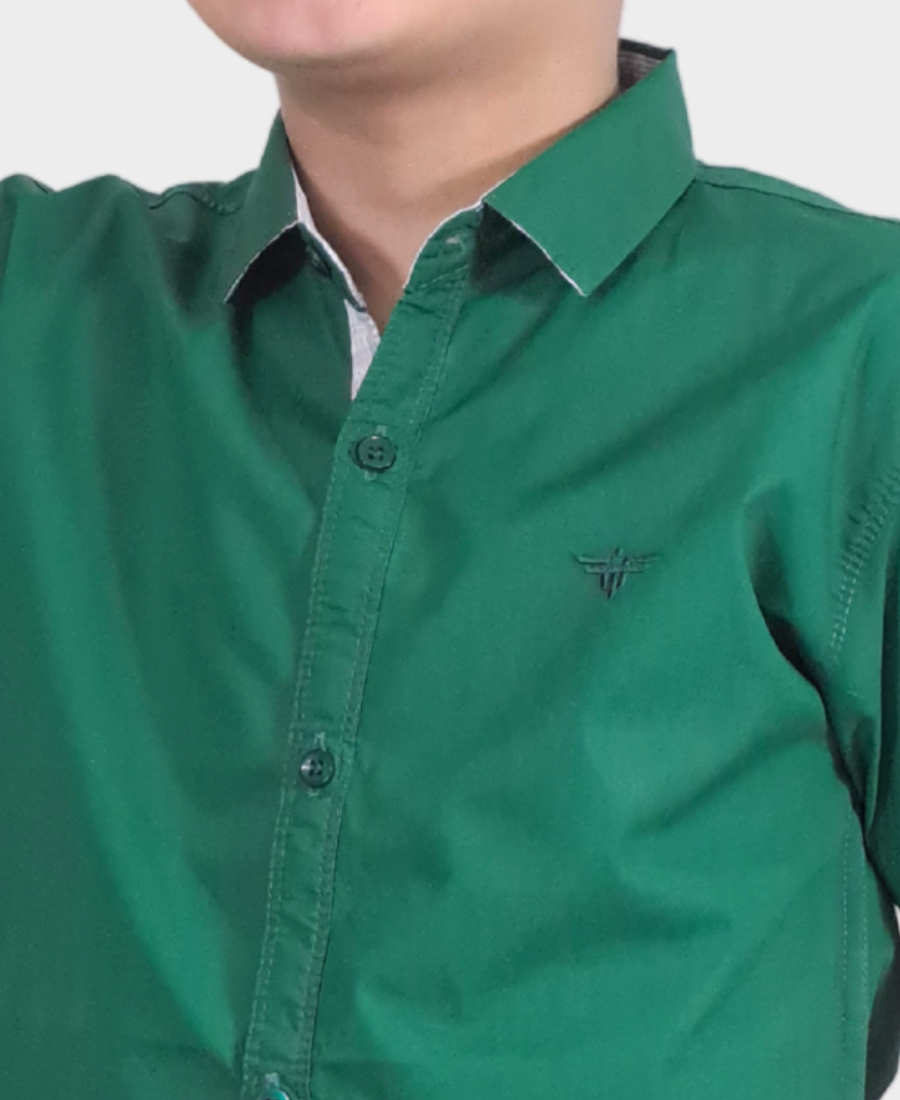 Dark Green Casual Shirt