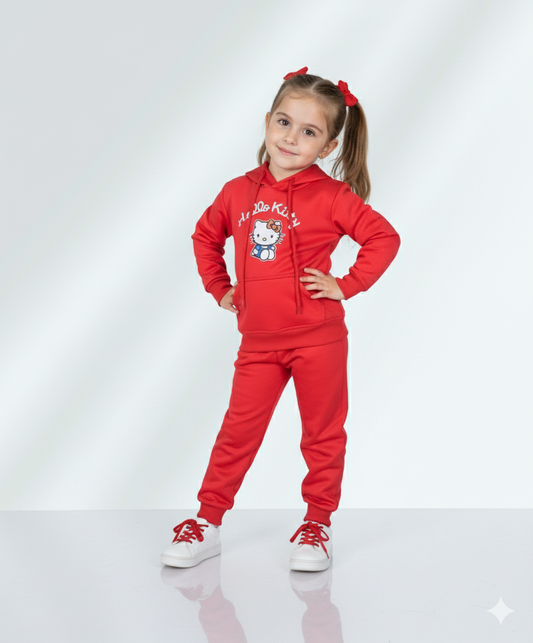 Girls Red Track Suit