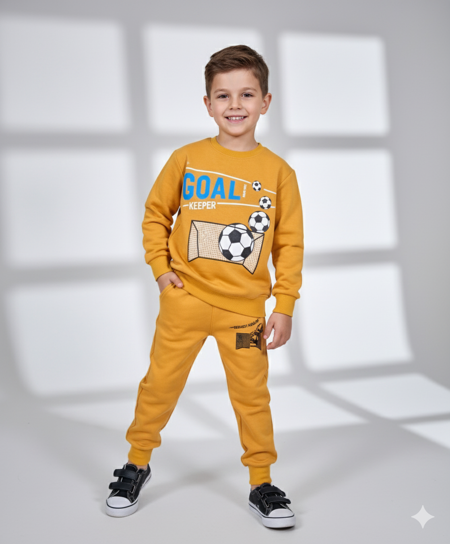 Mustard Goal Keeper Boys Track Suit
