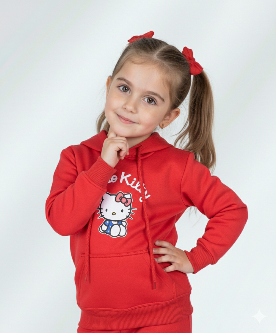 Girls Red Track Suit