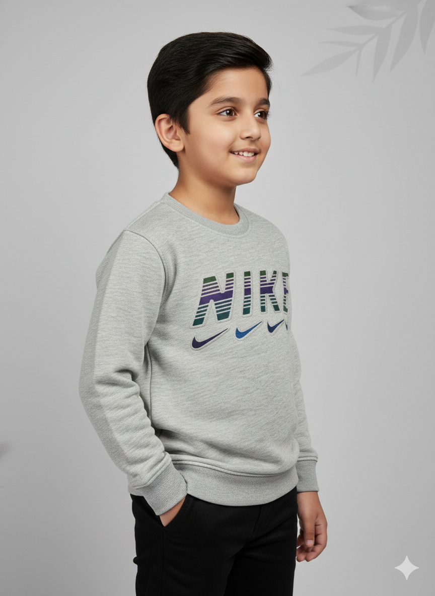 Boys' Light Grey Sweat Shirt