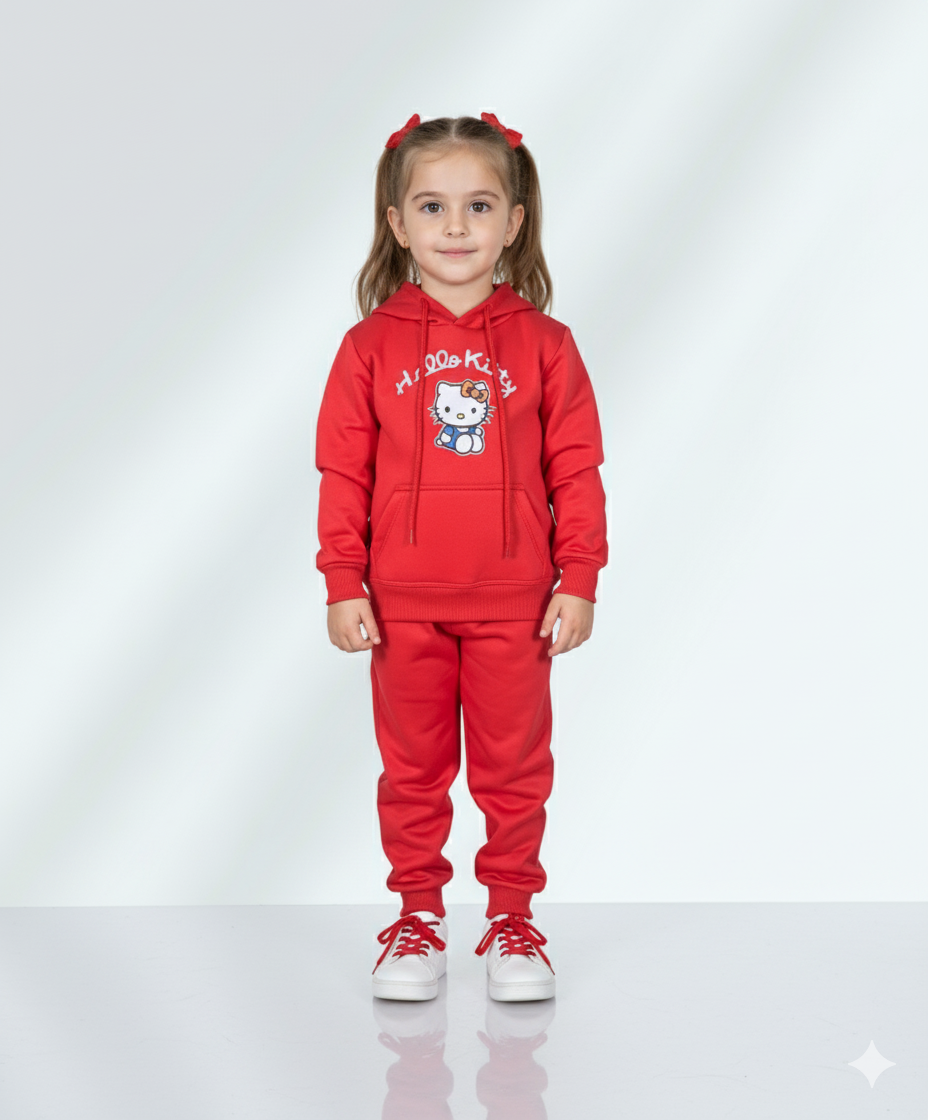 Girls Red Track Suit