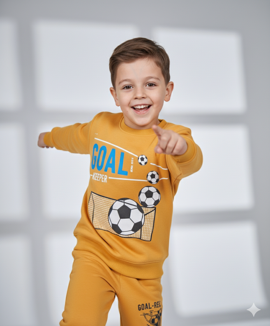 Mustard Goal Keeper Boys Track Suit