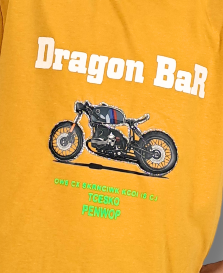 Mustard Dragon Bar T-Shirt