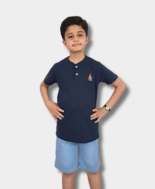 Navy Blue Polo-Shirt