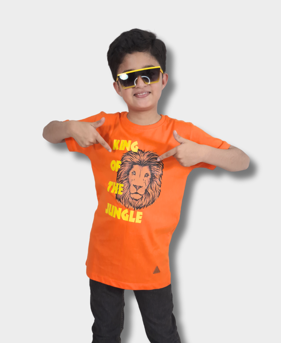 Orange King of Jungle T-Shirt