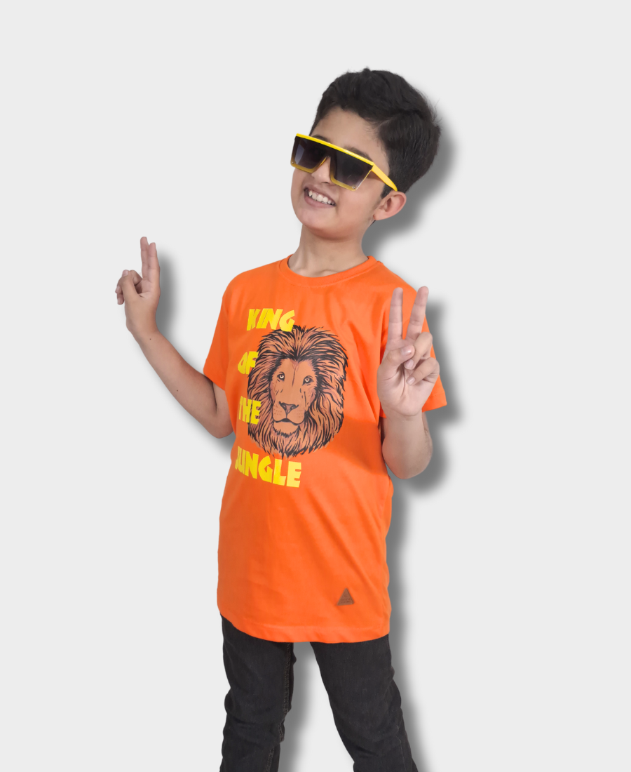 Orange King of Jungle T-Shirt