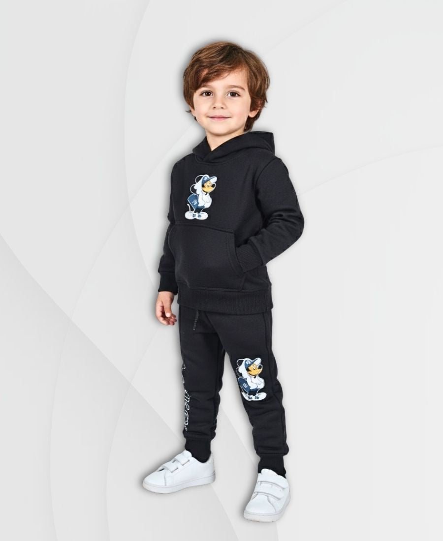 Boys Black Mickey Track Suit