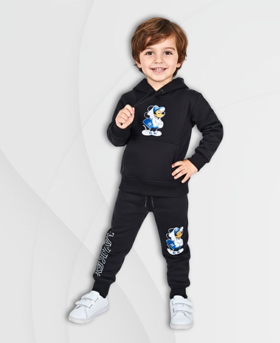 Boys Black Mickey Track Suit