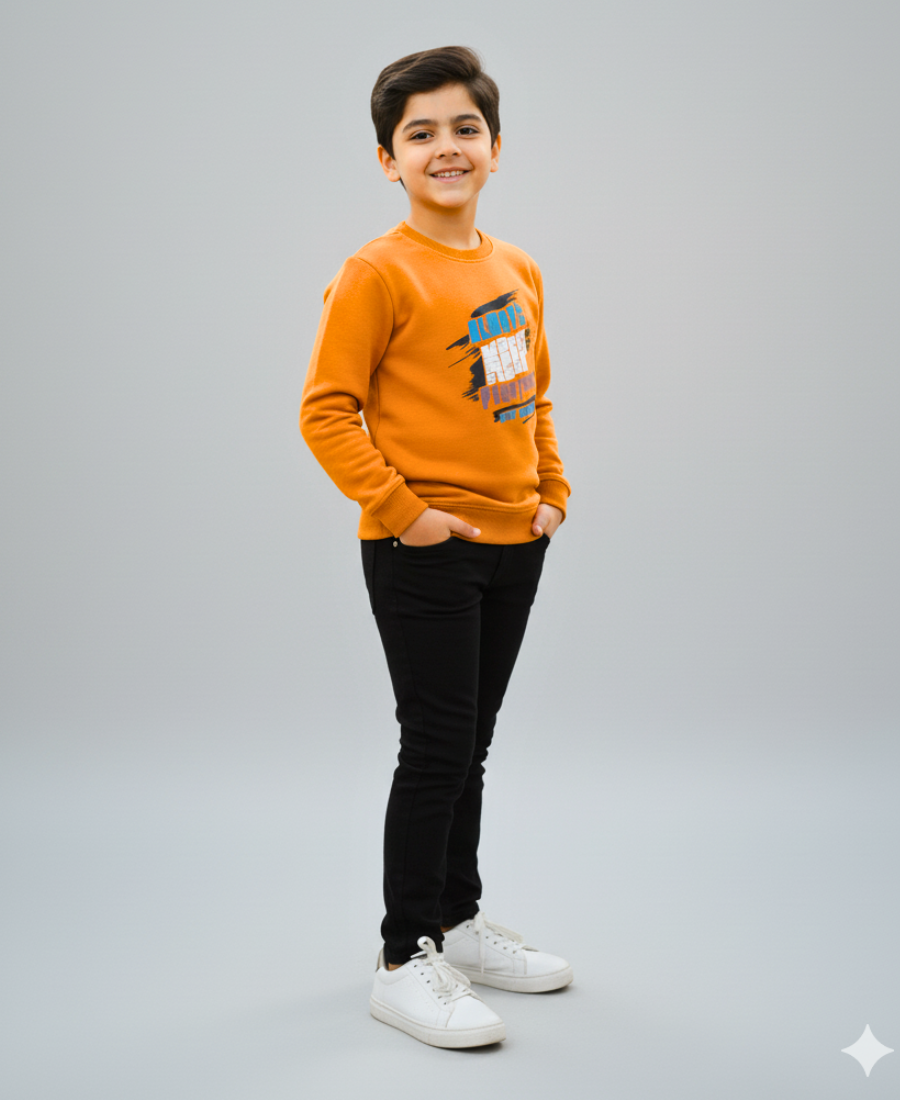 Boys' Orange Sweat Shirt