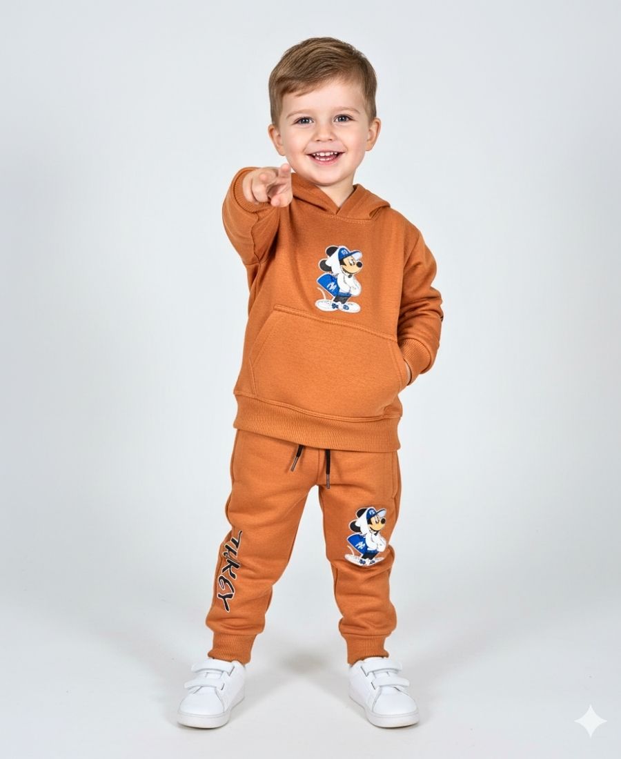 Boys Mustard Mickey Track Suit