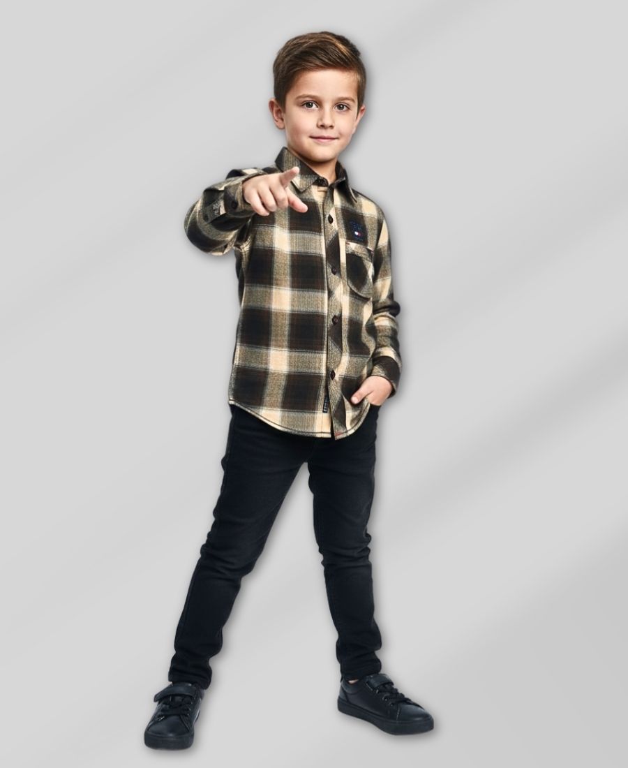 Boys Check Casual Shirt