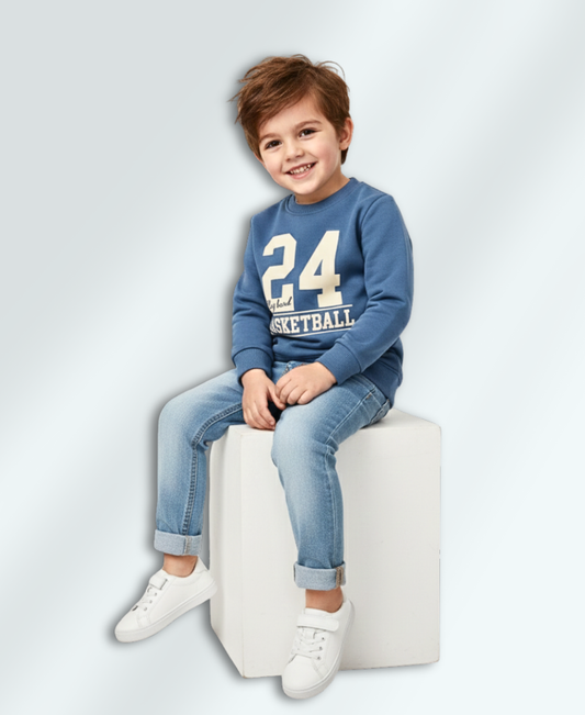 Boys Founder-Blue Sweat Shirt