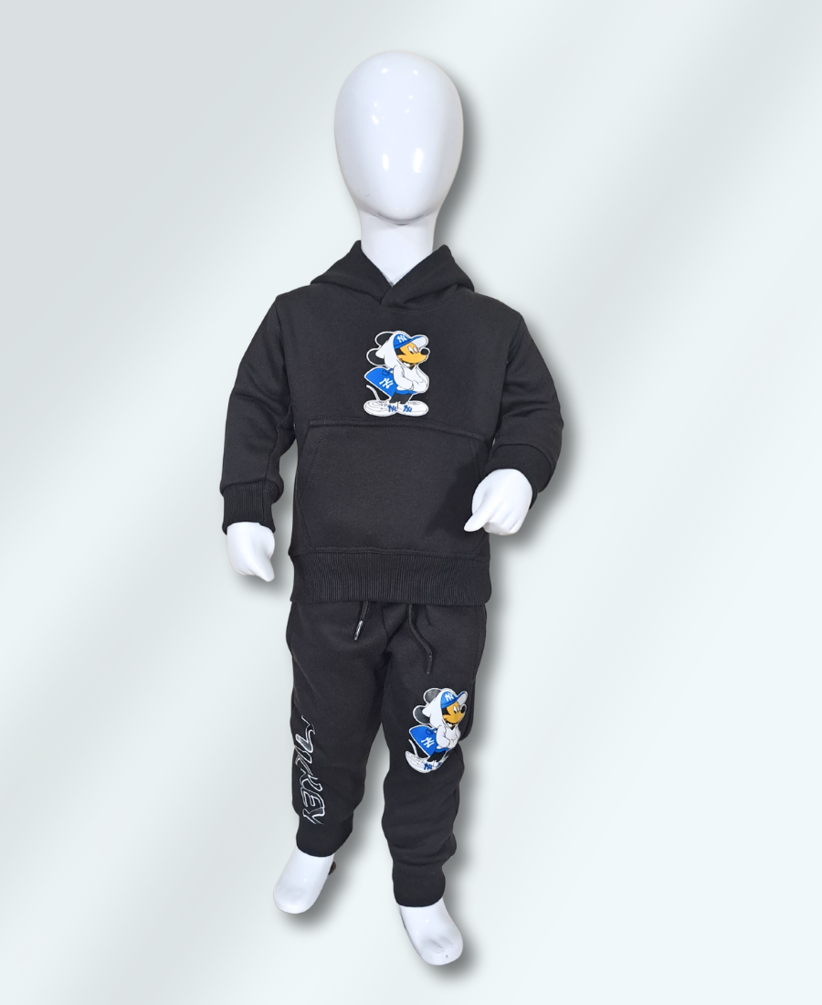 Boys Black Mickey Track Suit