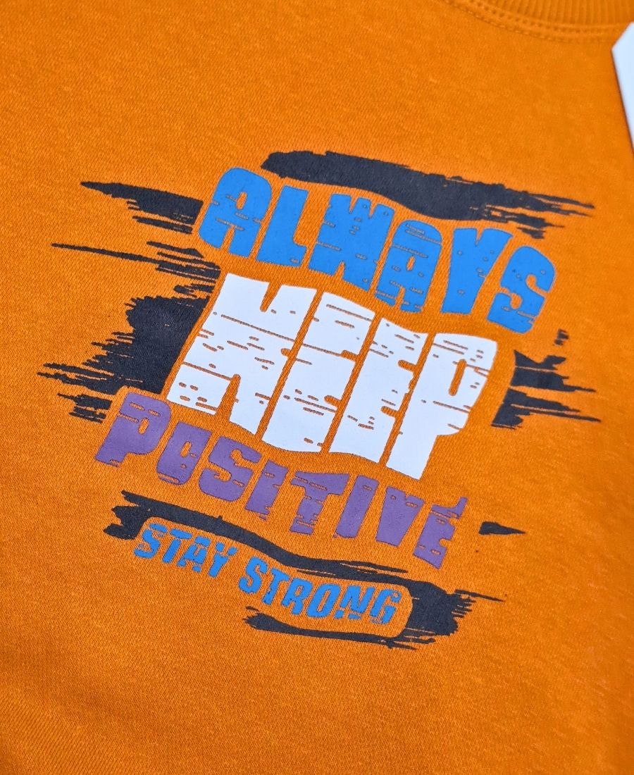 Boys' Orange Sweat Shirt