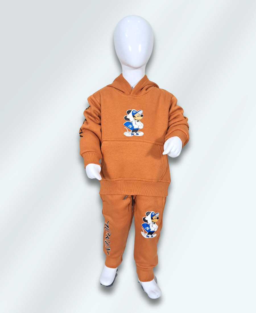 Boys Mustard Mickey Track Suit