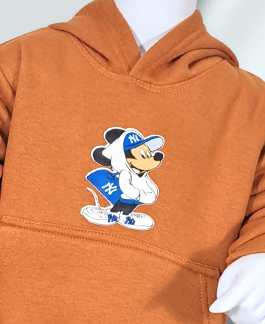 Boys Mustard Mickey Track Suit