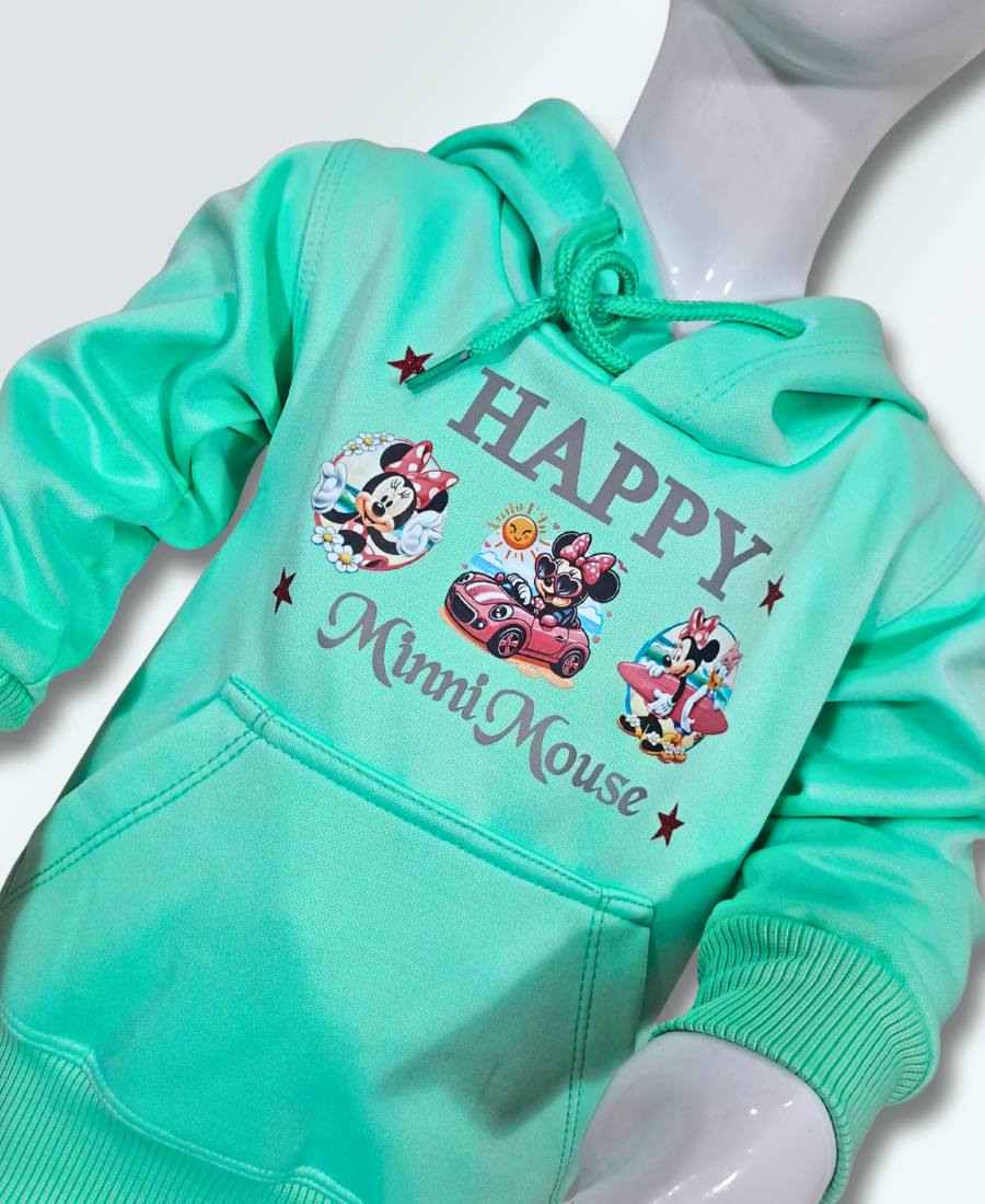 Aqua-Green little Girls Premium Track Suit