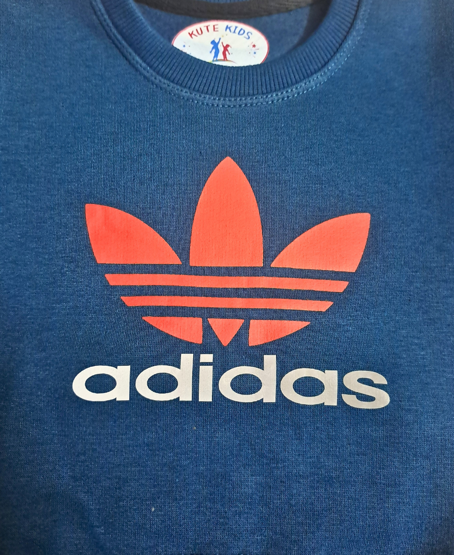 Turquoise Premium Boys’ Track Suit with Adidas Motif