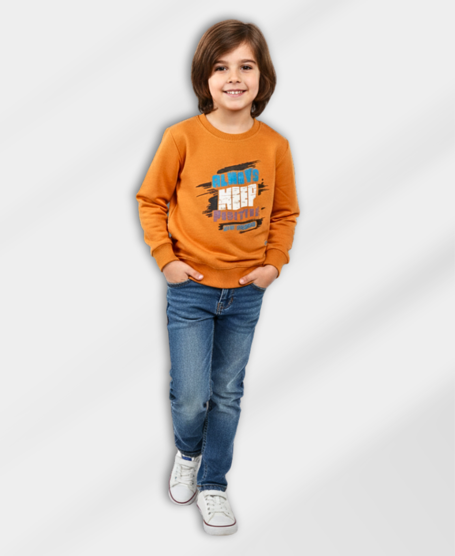 Boys' Orange Sweat Shirt