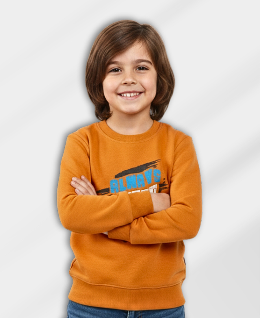 Boys' Orange Sweat Shirt