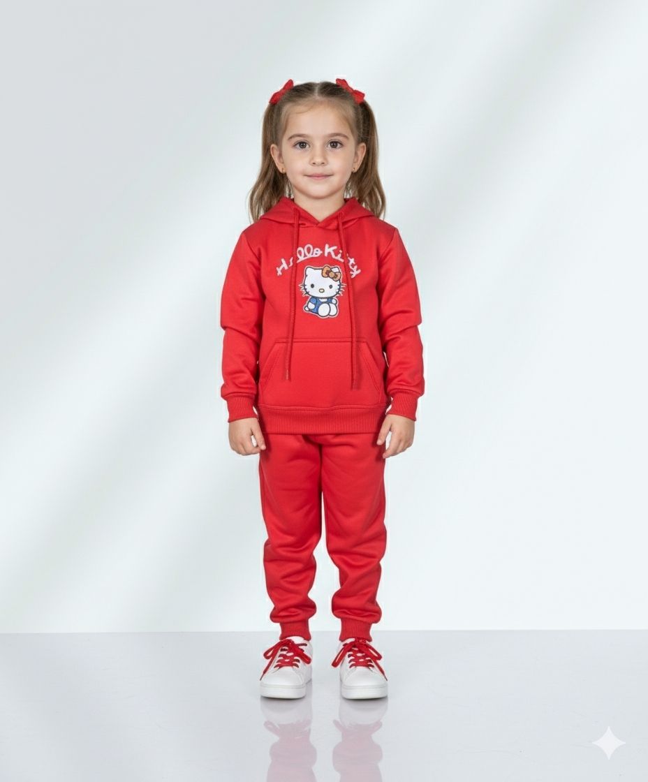 Girls Red Track Suit
