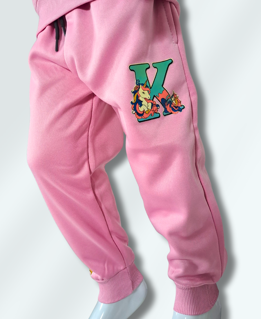 Girls Lilac Unicorn Track Suit