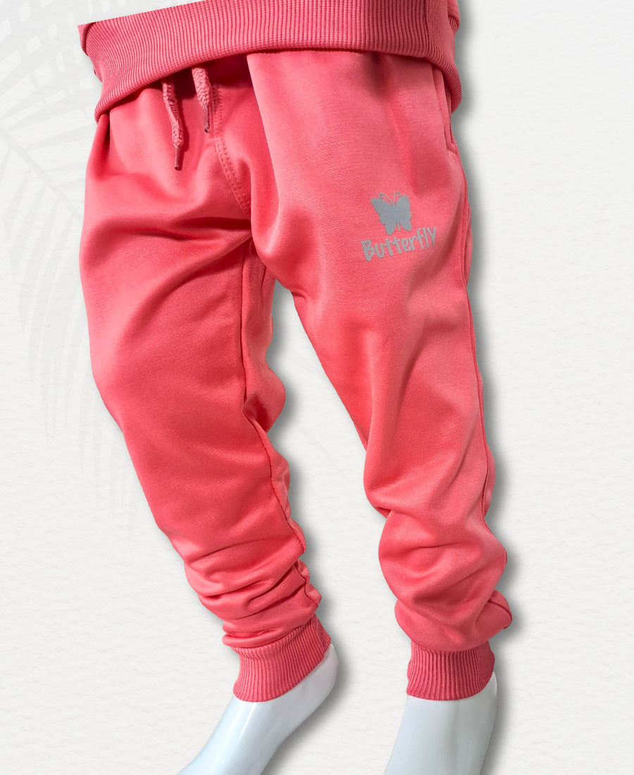 Girls Pink Premium Track Suit