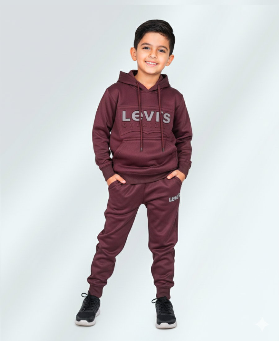 Maroon Levis Boys Track Suit