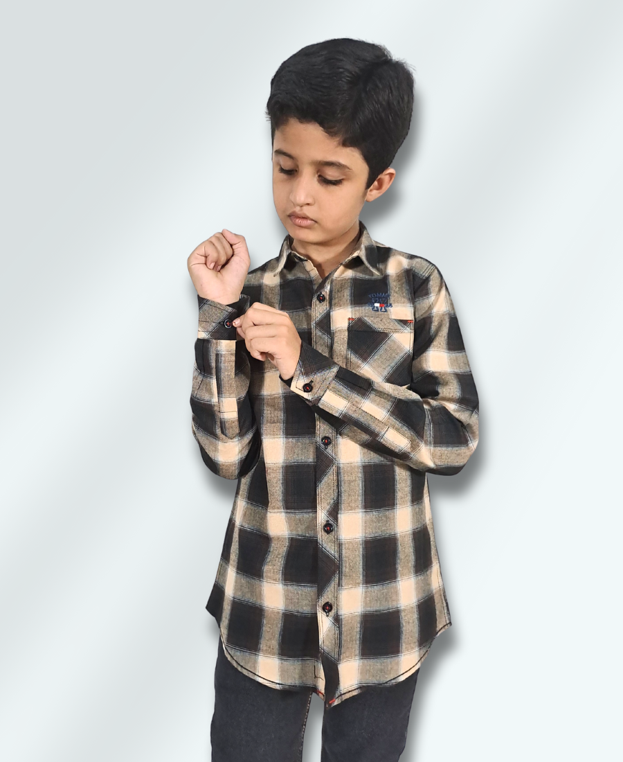 Boys Check Casual Shirt