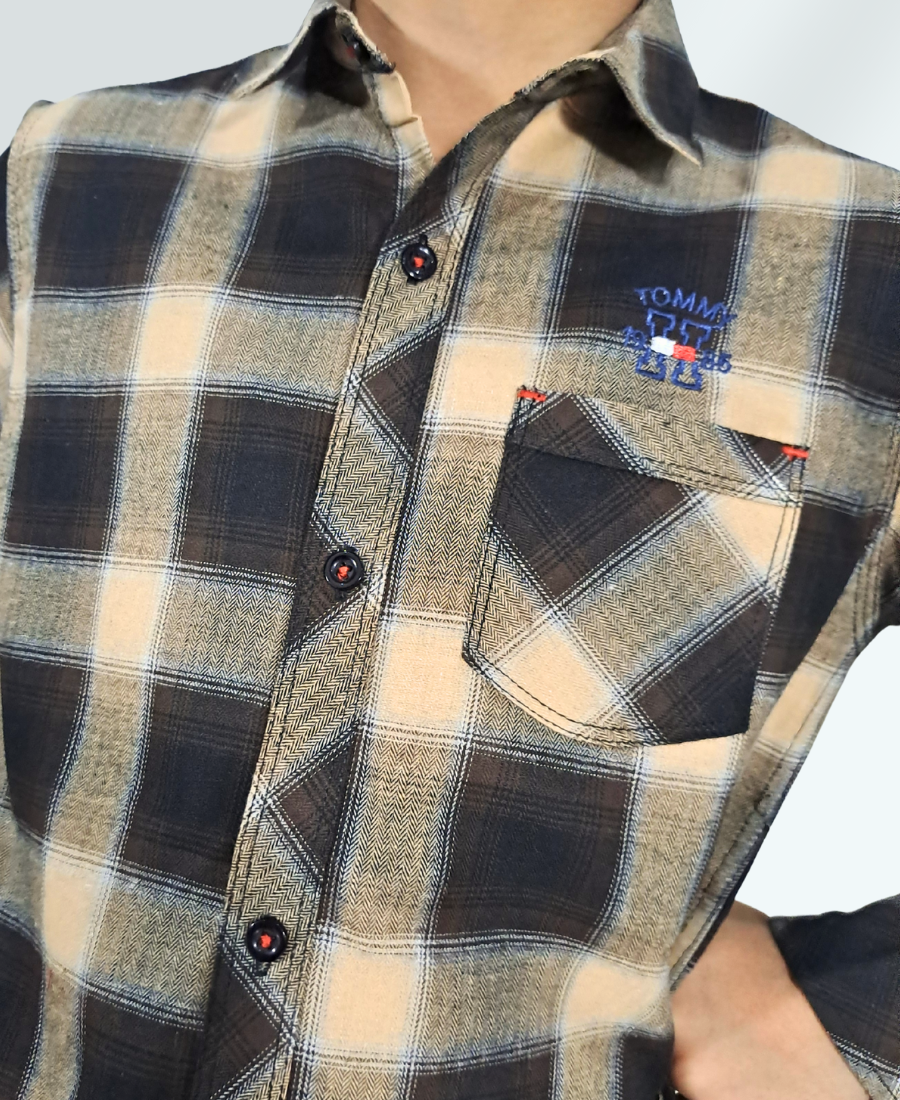 Boys Check Casual Shirt