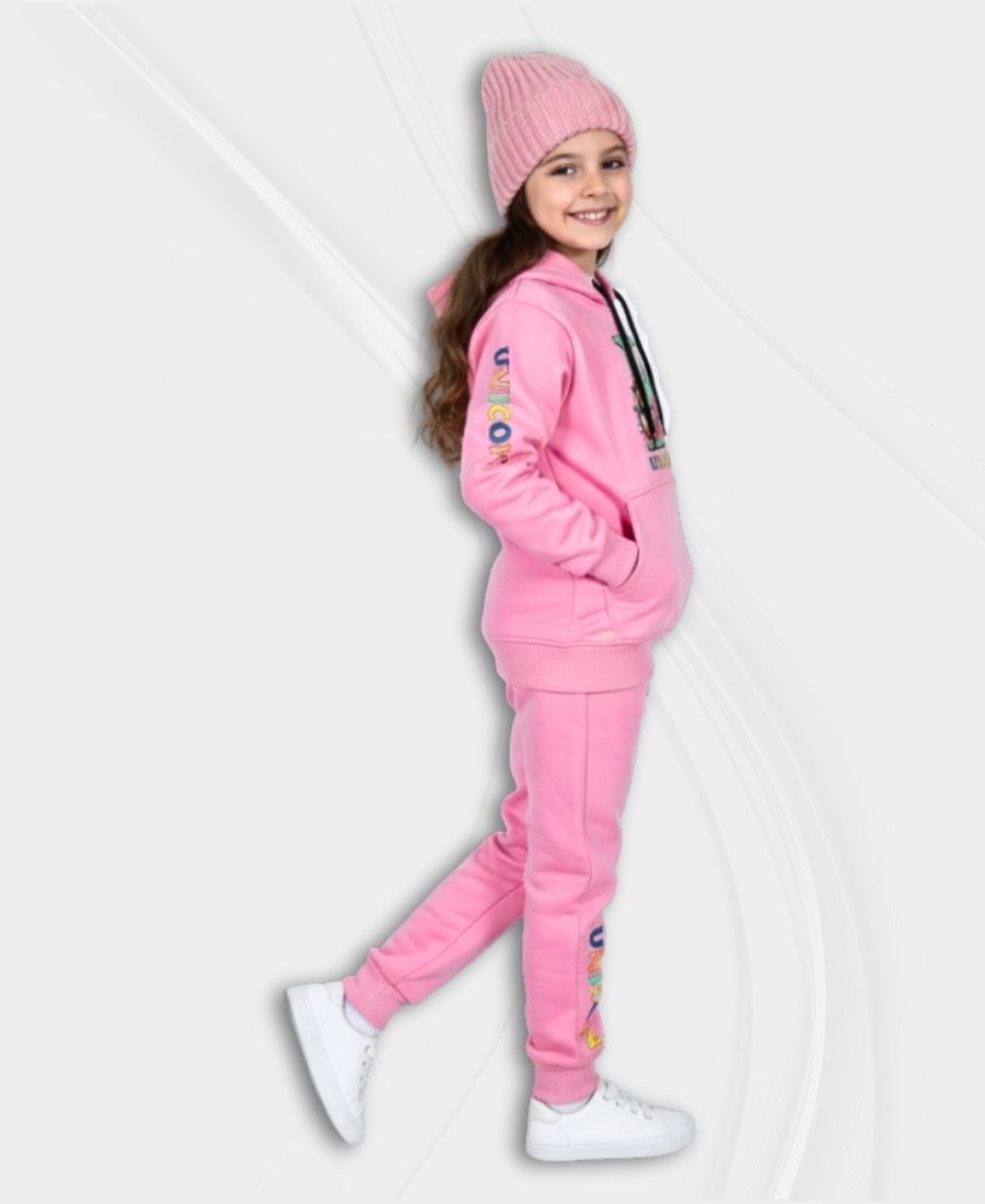 Girls Lilac Unicorn Track Suit