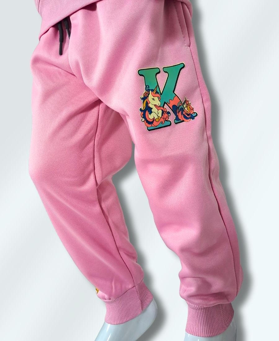 Girls Lilac Unicorn Track Suit