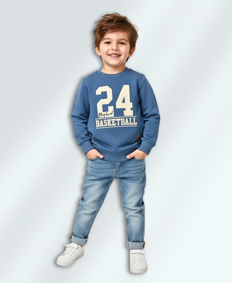 Boys Founder-Blue Sweat Shirt