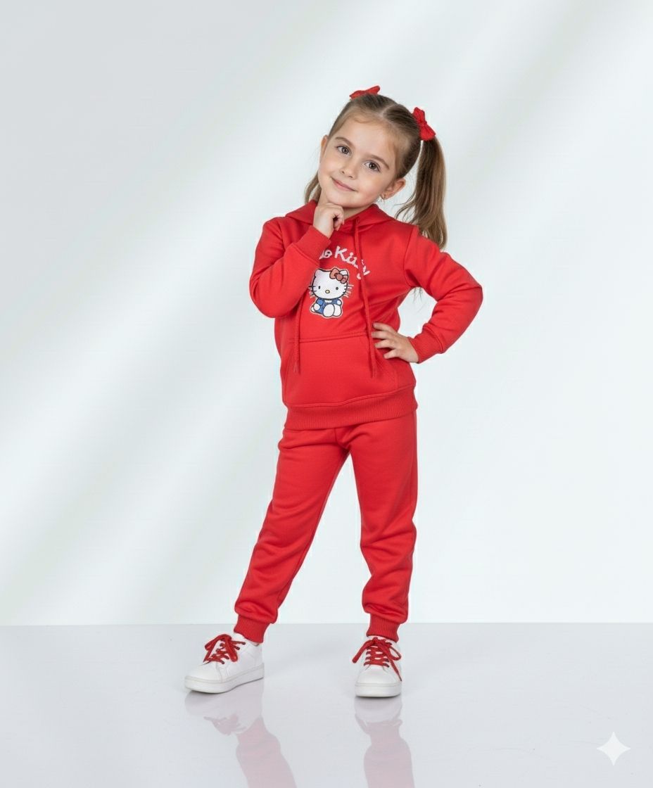 Girls Red Track Suit