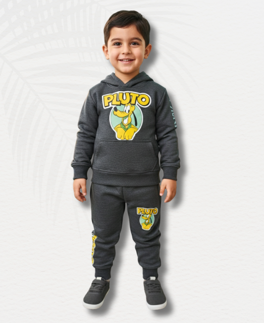 Grey Pluto Boys Track Suit