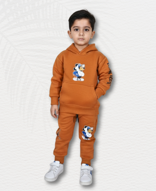Boys Mustard Mickey Track Suit