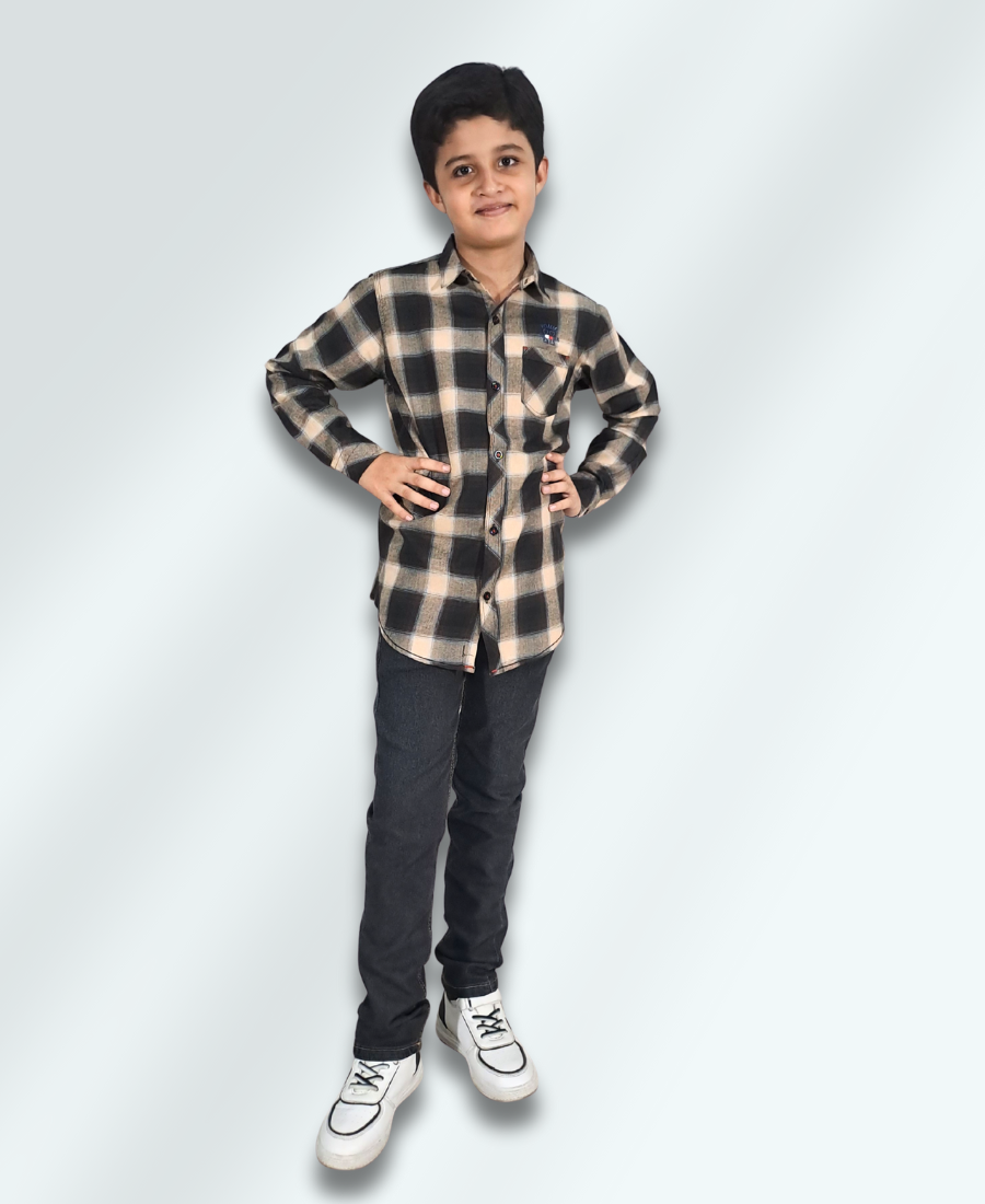 Boys Check Casual Shirt